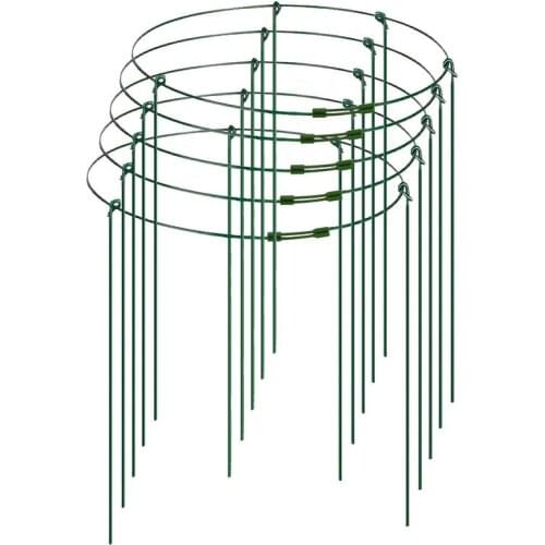 5PCS Telescopic Flower Stand Adjustable Plant Cage Support Plant Holder Indoor Outdoor Garden Decorations Support