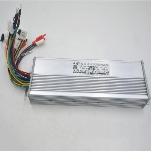 48V-64V 1500W 45A Sensor/Sensorless Brushless bldc speed ebike Controller Reverse for e bike/Scooter/Motorcycle Controller 1500W