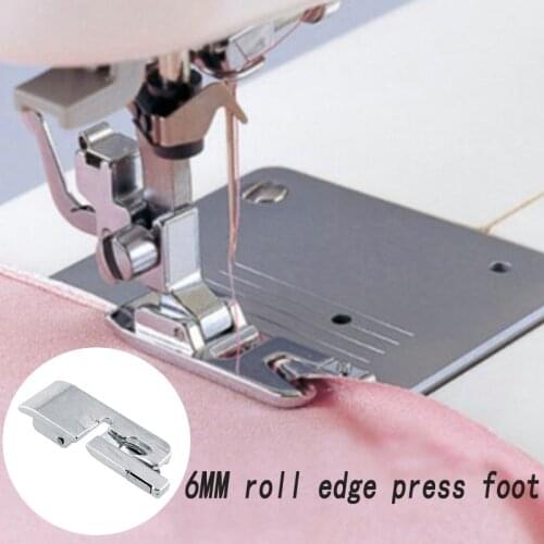 Household multi-functional sewing machine rolls edge presser foot rolls cloth edge presser foot 6MM rolls presser 4/8 8/8 6/8