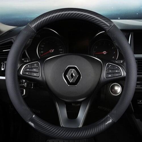 Steering Wheel Cover for Renault Scenic Clio Laguna 2 3 4 5 Kangoo Fluence Megane Trafic Talisman Twingo Kaptur Car Accessories