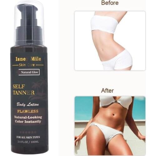Long Lasting Sunless Tanning Self Tan Organic Natural Fake Beach Freeship Long Lasting Suntan Mousse Tan Lotion Body Tanning