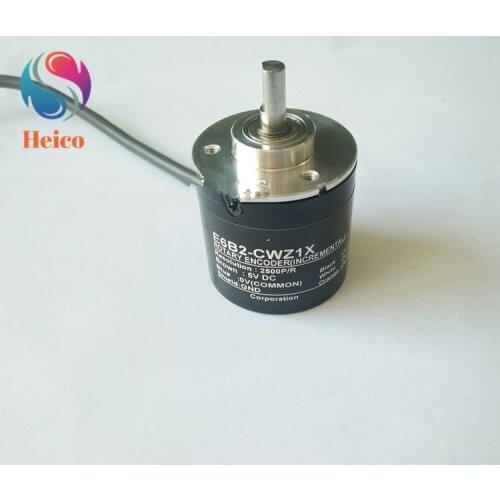 E6B2-CWZ1X Incremental Rotary Encoder 5-24V DC Encoder 2500P/R Photoelectric Incremental Rotary AB Two Phases 6mm Shaft