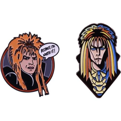 The Goblin King enamel pin badge Labyrinth movie inspired jewelry