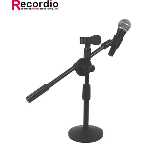 GAZ-38 Adjustable Desktop Microphone Stand Adjustable MIC Tabletop Stand with Microphone Clip