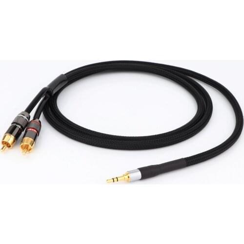 Preffair 3.5mm to RCA Cable 3.5mm to RCA Adapter Stereo Audio Cable, 3.5mm AUX to RCA Y Splitter Cable Male for Smartphon cable