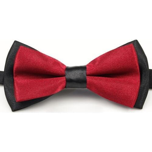 Classic Men Bowtie Tuxedo Wedding Party Plain Necktie Tie Boy Business Butterfly Formal Solid Color Adjustable Bow Ties 2021 New