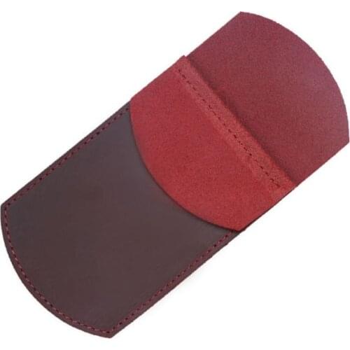 Handmade Leather Pencil Bag Fountain Pen Pouch Sleeve Cover Pocket Stationery