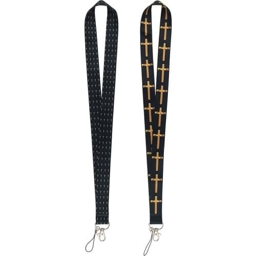 MD500 DMLSKY Cross jesus Lanyard for Key Phones USB Flash Drives Keys Keychains ID Card Name Tag Badge Holders Rope