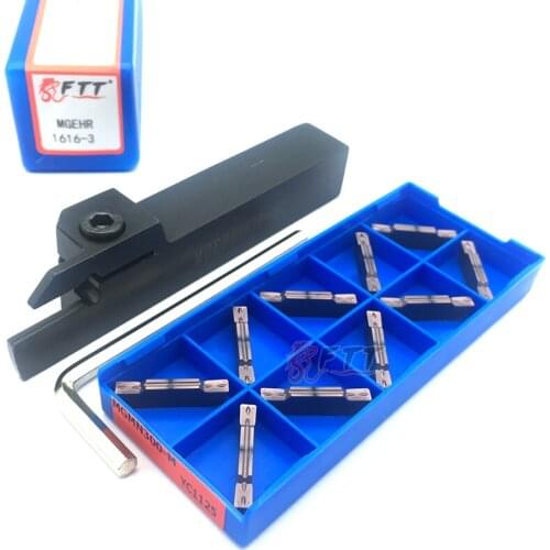 MGMN300 M YC1125 Carbide Inserts High Quality + MGEHR1616-3 Lathe Cut-Off Grooving Parting Tool Holder Wrench Turning Tool Set