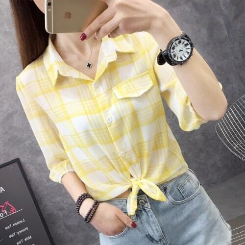 Myfjxjy Women's Plaid Shirts