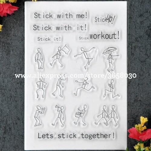 Stick up Scrapbook DIY photo cards rubber stamp clear stamp transparent stamp 11x16cm 8072399