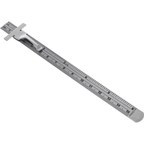 2021 New 6" Stainless Steel Pocket Rule Handy Ruler with inch 1/32” mm/metric Graduations