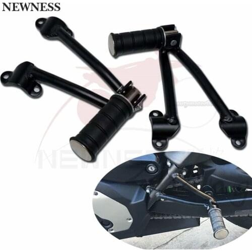 Motorcycle Rear Black Passenger Footpegs Mount Foot peg For Kawasaki Vulcan 650 VN 650 VN650