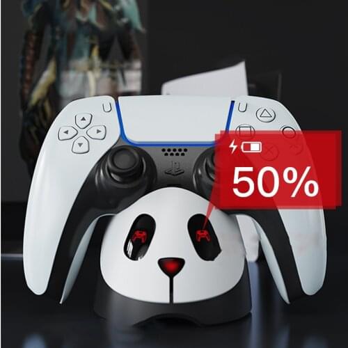 PS5 Game Handle Fast Charging Base ps5 Handle Contact Type-C Two-Seater Charger with Breathing Light Charger