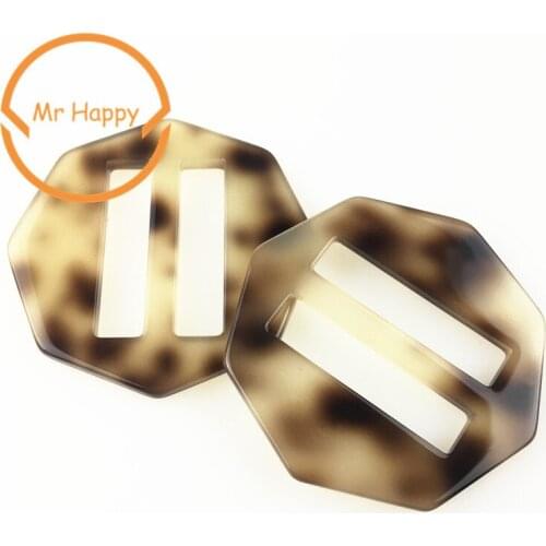 Dust coat skirt Belt special-shaped buckle inner 36mm adjuster Buckle Buttons Invitation Ribbon Slider For Garment decoration