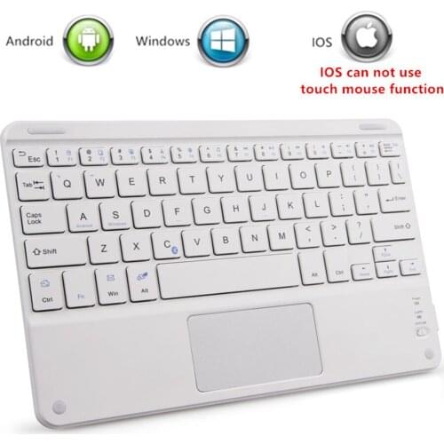 Touch Bluetooth Keyboard for Android Tablet Wireless Bluetooth Keyboard With Touchpad for iPad PC Computer Samsung Tab Tablet
