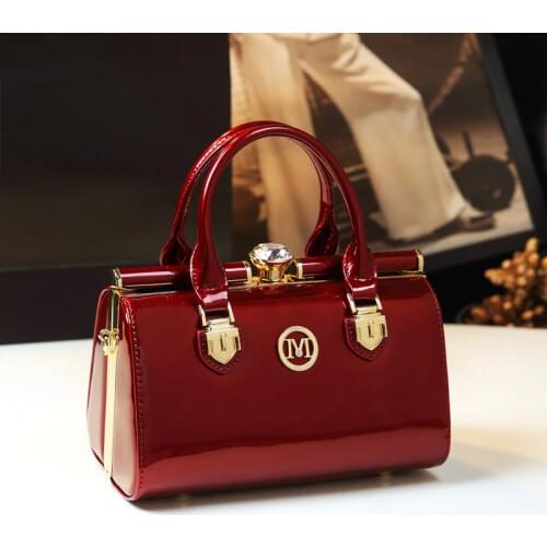 Luxury Fashion Leather Women Handbag Female Cowhide Rhinestone Evening Tote Bag Ladies New Small Party Shoulder Messenger Bags