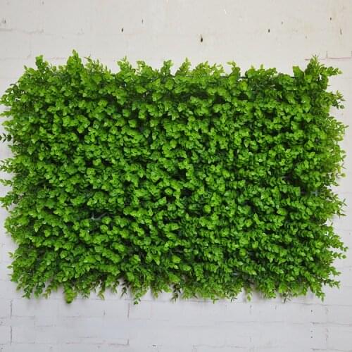High quality 40x60cm Green Grass Artificial Turf Plants Garden Ornament Plastic Lawns Carpet Wall Balcony Fence For Home Decor