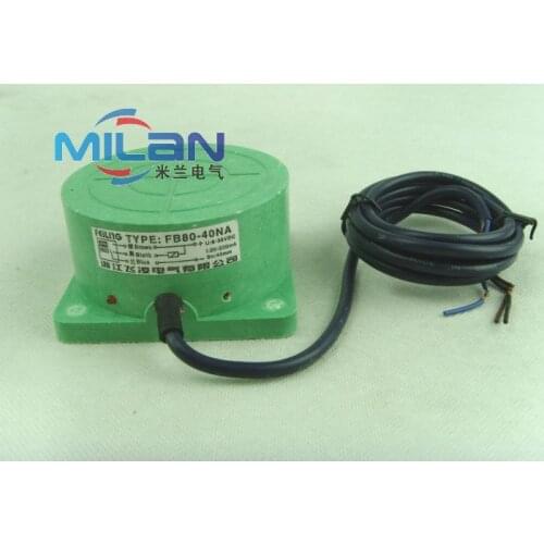 1pcs Genuine proximity sensor FB80-40NA three wire NPN type normally open proximity switch
