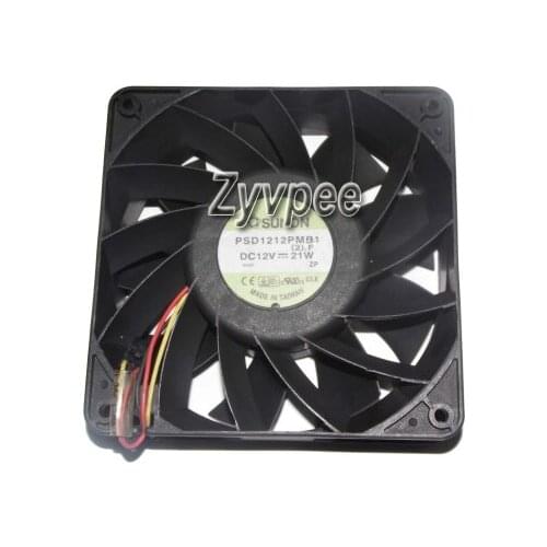 120x120x38mm PSD1212PMB1 (2).F 12V 21W 3Wires 12CM Cooling Fan