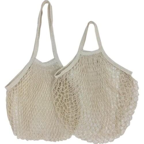 30pcs Reusable String Shopping Grocery Bag Shopper Tote Mesh Net Woven Cotton Bag Hand Totes