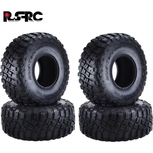 RC 2.2 Rubber Tyre Wheel Tires for 1:10 RC Rock Crawler Axial SCX10 RR10 Wraith 90056 90045 90031 90020 YETI
