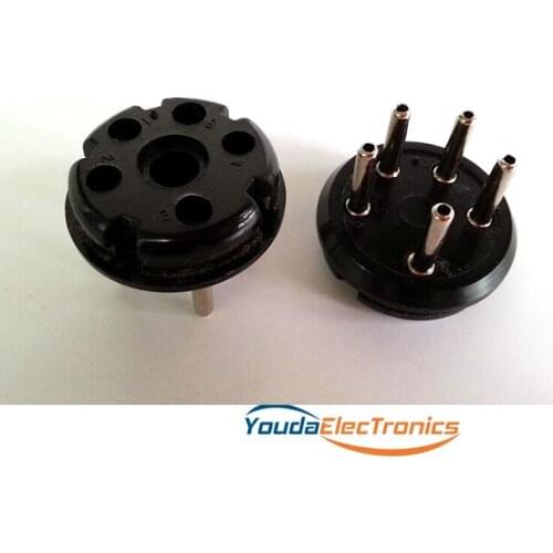 1PC TIN plated 5pin Vacuum Tube Socket For TUBE amplifier DIY
