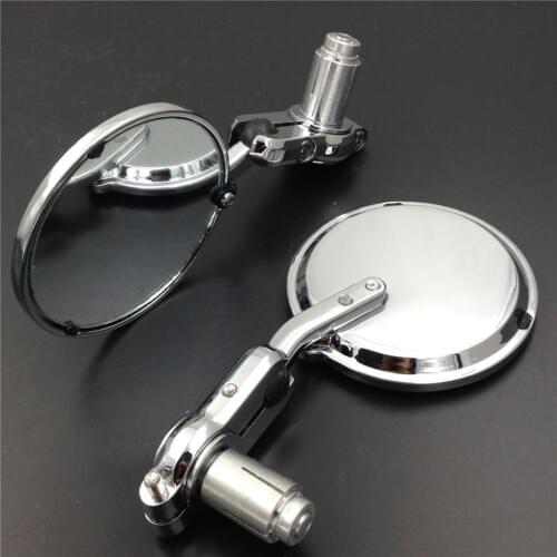 Afetermarket free shipping motorcycle mirror For Motorcycle Honda CB CBF CBR125R Shadow Valkyrie Magna Rebel XL CHROME 1''Round
