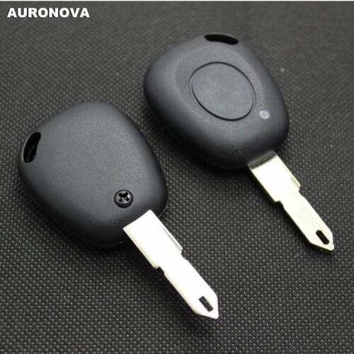 AURONOVA New Replace Original Key Shell for Renault 1143-53 1 Button Remote Car Key Case With Uncut 206 Blade