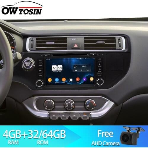 Owtosin 2 Din Octa Core Android 9.0 Car DVD Radio Player For Kia RIO 2011 2012 2013 2014 2015 Car GPS Navigation Autoradio