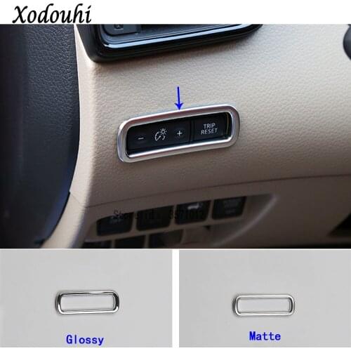 For Nissan X-Trail XTrail T32/Rogue 2017 2018 2019 2020 Car Stick ABS Chrome Odometer Adjustment Switch Button Trim Frame