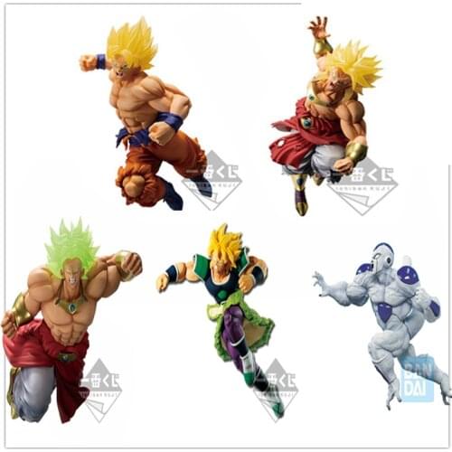 Bandai Dragon Ball Super Saiyan Son Goku Broli Frieza Figure Collectible Model Toys Childrens Birthday Gifts