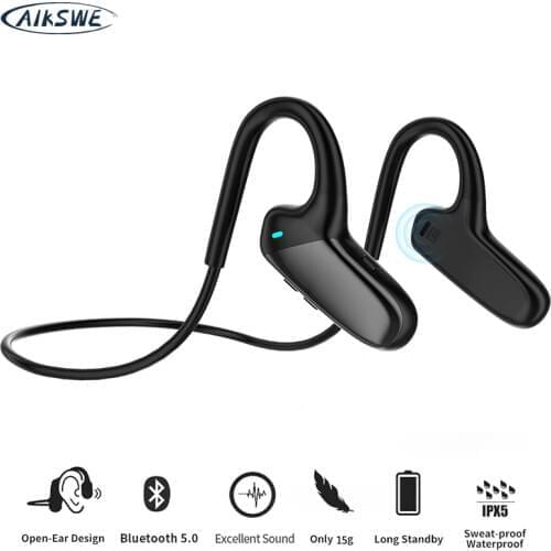 AIKSWE Bluetooth Headphones wireless Sports Open Earphones Surround Stereo HD Hands-free with microphone For Running cycling
