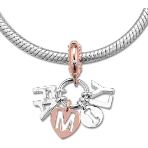 Fits for Pandora Charms Bracelets Perfect Family Dangle Beads 100% 925 Sterling Silver Jewelry Free Shipping