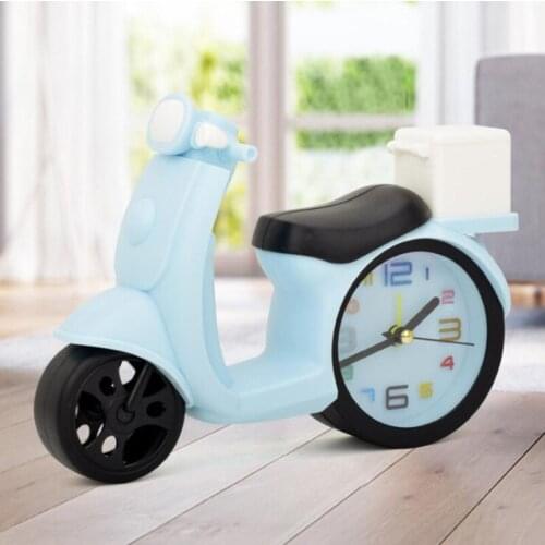 Alarm Clock For Kids Motorcycle Shape Learning Do Homework Remind Clock Creative Gift Ornaments Room Desktop Clock Decoration
