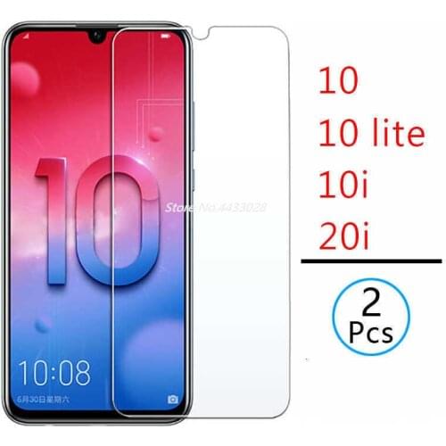 Case on honor 10 lite tempered glass for huawei honor 10i 20i cover screen protector coque bag protective phone honor10 10lite