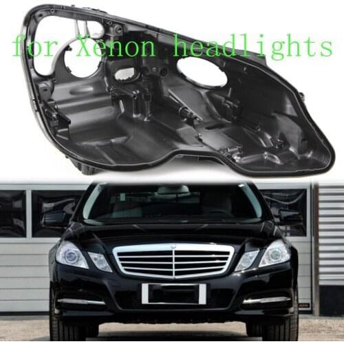 E300 E200 E260 E250 shell for Mercedes w212 Black plastic case lens lamp base lamp protection base front headlight rear case
