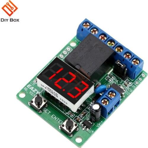 DC 12V LED Digital Voltage Relay Switch Control Board Module Relay Module Voltage Protection Detection Charging Discharge Test