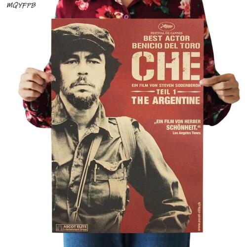 Ernesto Guevara Sally Biography Kraft Paper Poster Home Wall Room Decoration Painting 50.5x35cm