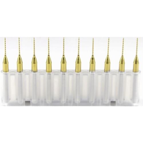 Router Tools10pcs 0.7mm Import Carbide PCB Bit, Printed Circuit Board CNC Micro Drill Set, Woodworking Tools