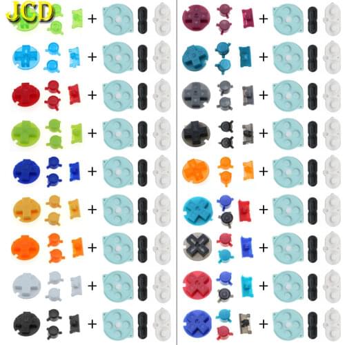 JCD 1set Colorful Buttons Set Replacement For Gameboy Pocket GBP for GBP Power On Off Button A B D Pads Buttons