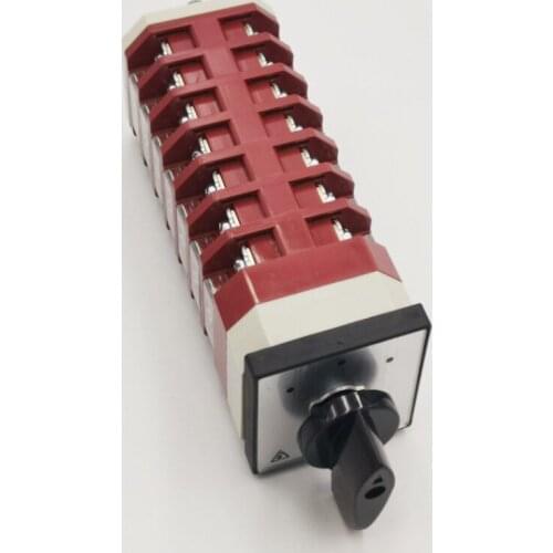 28 Terminals 3 Postions Rotary Cam Combination Switch AC 380V 220V