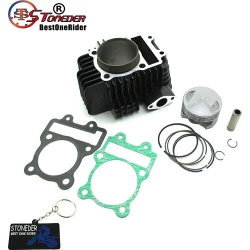 STONEDER Black 60mm Cylinder Gasket Piston Set For Zongshen Z155 155cc Engine Pit Dirt Bike