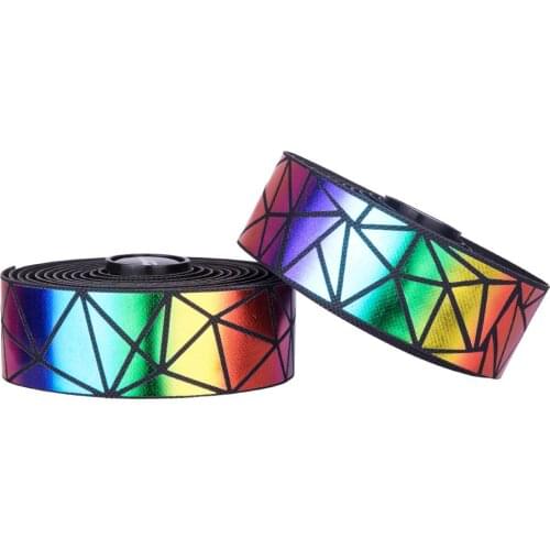 Geometric colorful roadbike handlebar tape shock absorption antislip bar wrap 30MM 2.1M EVA fashion Bicycle cycling bar straps