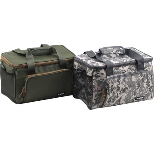 Multifunctional Fishing Bag Canvas Reel Lure Gear Storage Case Outdoor Carp Fishing Tackle Shoulder Crossbody Bags