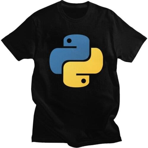 Fashion Mens Python T Shirt Short Sleeve Cotton Tshirt Designer Programming Code Tee Tops Programmer Developer T-shirt Apparel