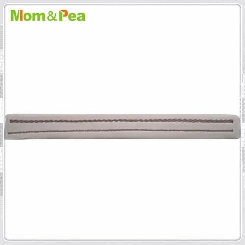 Mom&Pea MPA2013 Long Deco Shaped Silicone Mold Cake Decoration Fondant Cake 3D Mold Food Grade