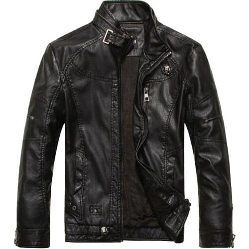 Men Jacket Motorcycle Biker leather jackets mens jaqueta de couro masculina outwear windbreak leather coats fashion zipper tops