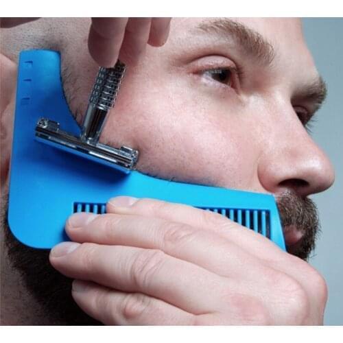 New Comb Beard Trimmer Shaping Tool Sex Man Gentleman Beard Trim Template Beard Combs Shaving Hair Molding dhl 200pcs
