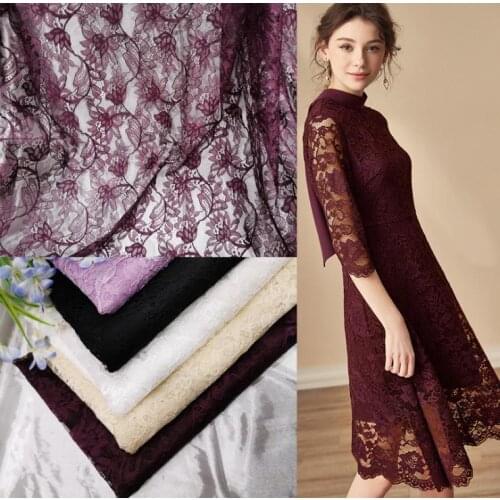 New Light Stage Costume Wedding Decoration Underwear Mint Flower Clothing Lotus Hollow Lace Fashion Fabric